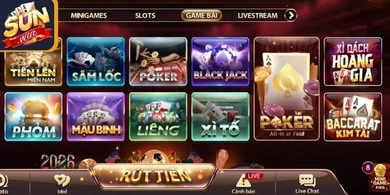 Những tựa game bài nổi bật