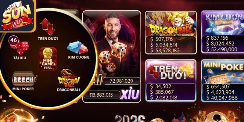 Các loại hình Minigame Sunwin hấp dẫn