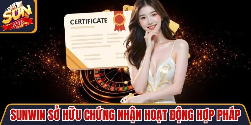 Chứng nhận hoạt động hợp pháp
